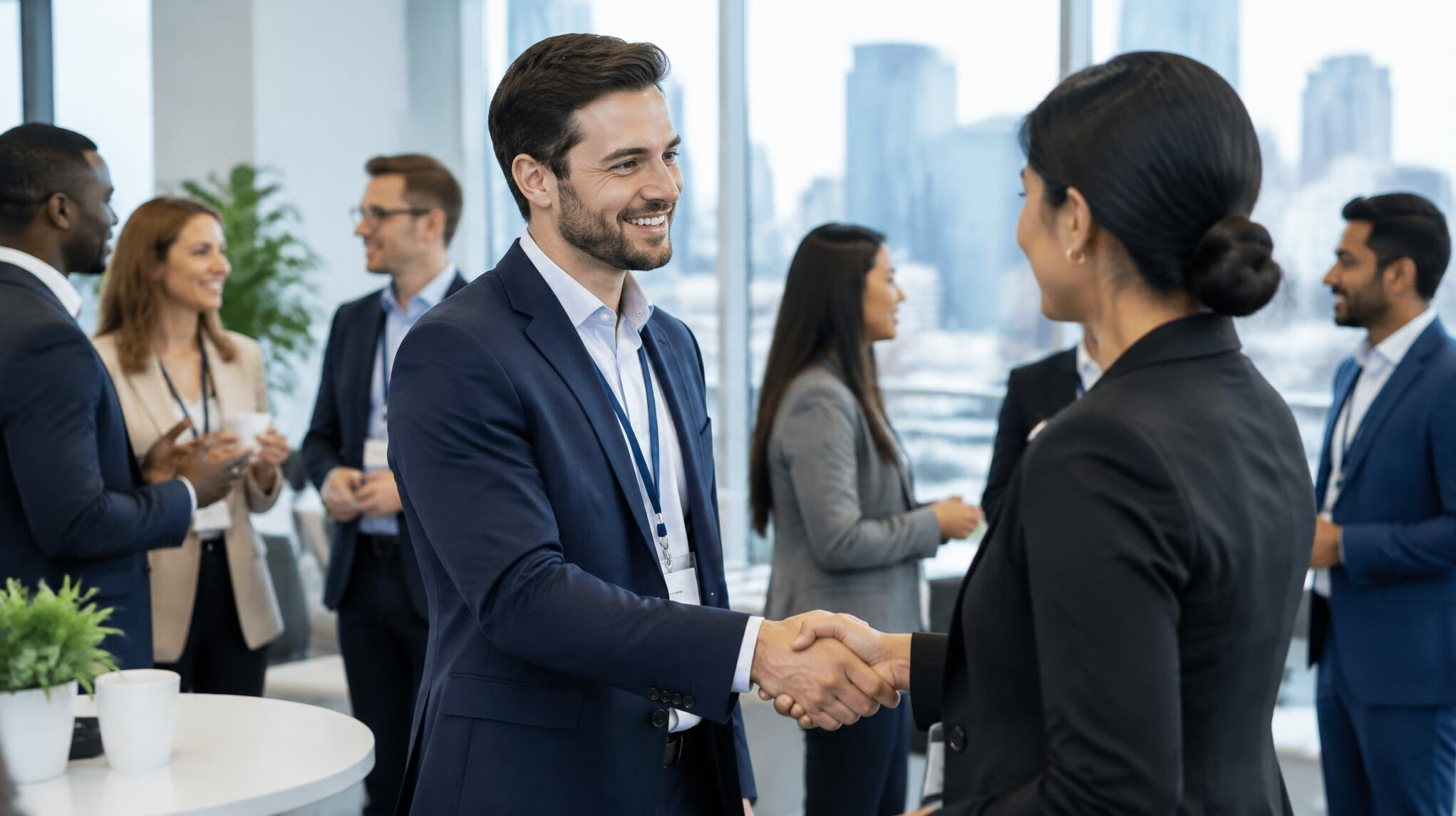 corporate networking event