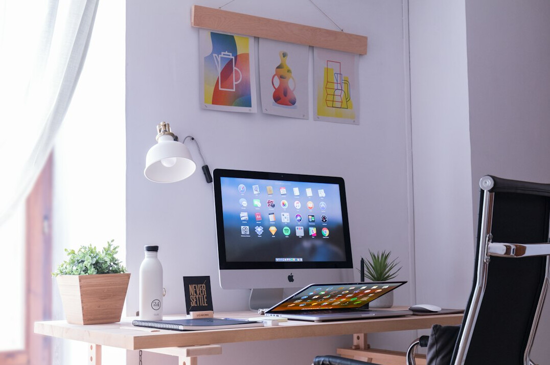 remote hybrid office setup